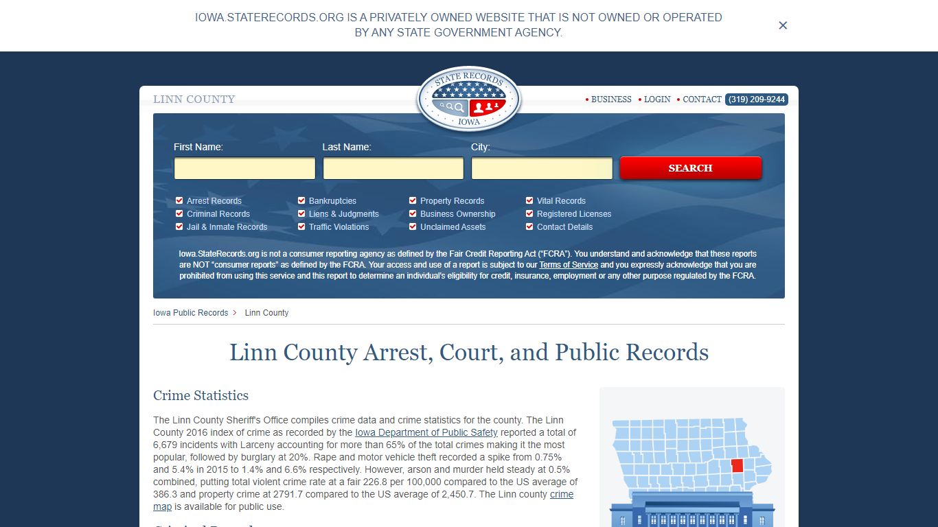 Linn County Arrest, Court, and Public Records