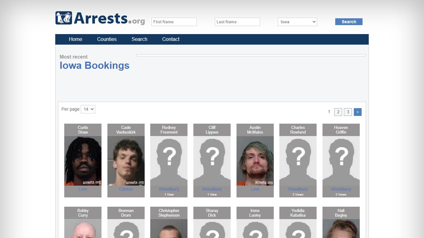 Iowa Arrests and Inmate Search